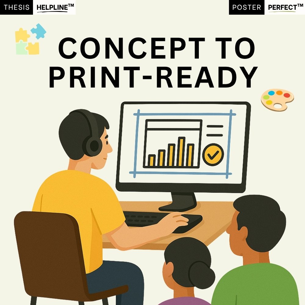 Conference poster design service taking your academic and scientific research from concept to print-ready format — professional poster design for conferences, symposiums, and medical meetings.
